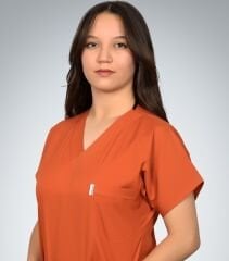 Formed Likralı Kumaş Unisex Kremit  Doktor Hemşire Forması