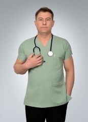 Formed Likralı Kumaş Unisex Mint Yeşili Üst