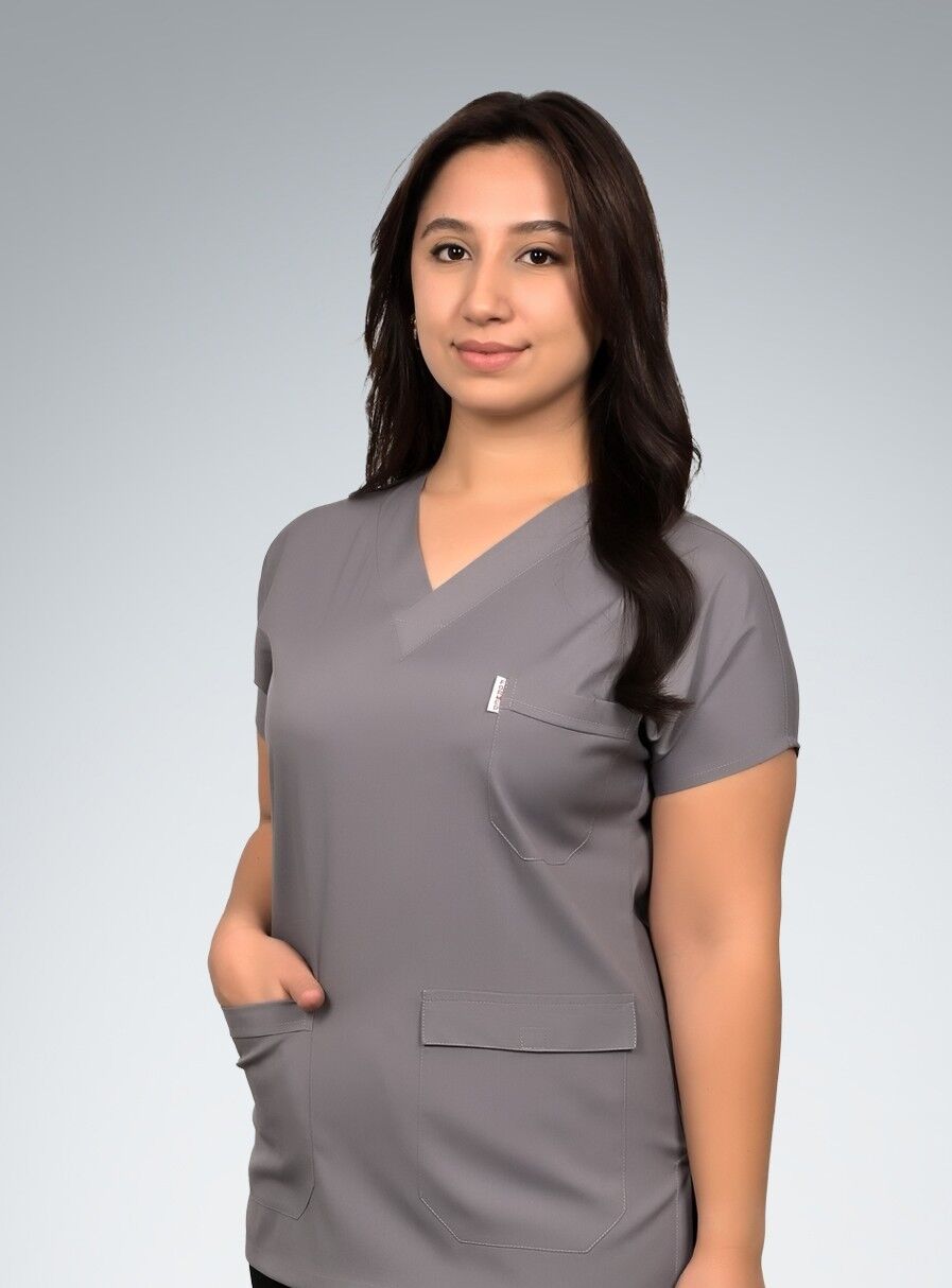 Formed Likralı Kumaş Unisex Gri Üst