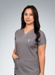 Formed Likralı Kumaş Unisex Gri Üst